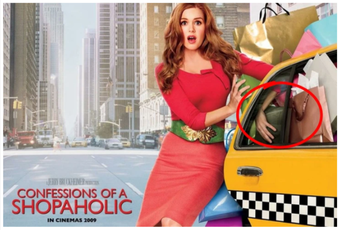 cartadelírios de consumo de Becky Bloomz do filme os