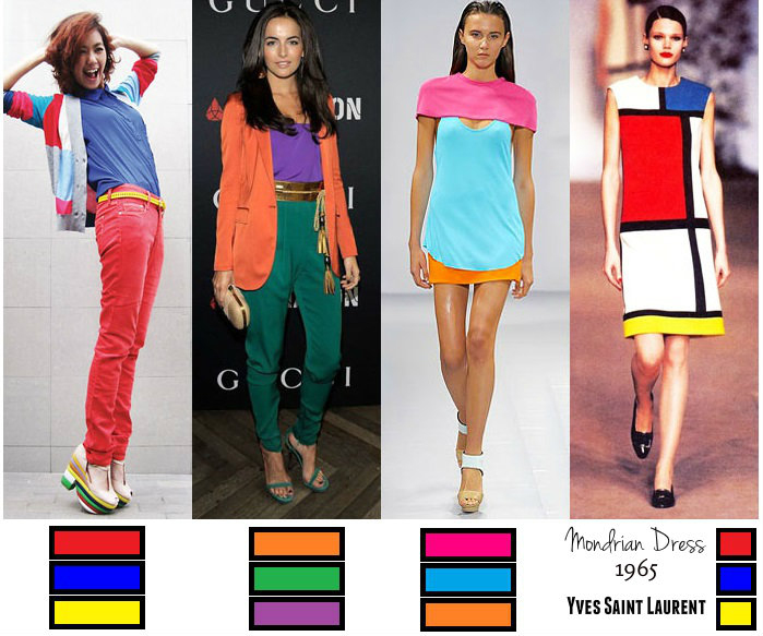 cores tríades moda